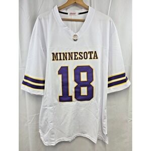 Minnesota Vikings Justin Jefferson #18 Men's XL White Away Stitched Nike Jersey